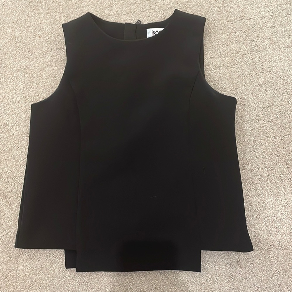 Formal black shirt.